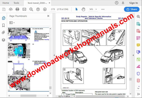 ford transit repair manual download pdf 
